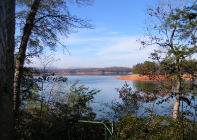 Landscape view of lake in Georgia