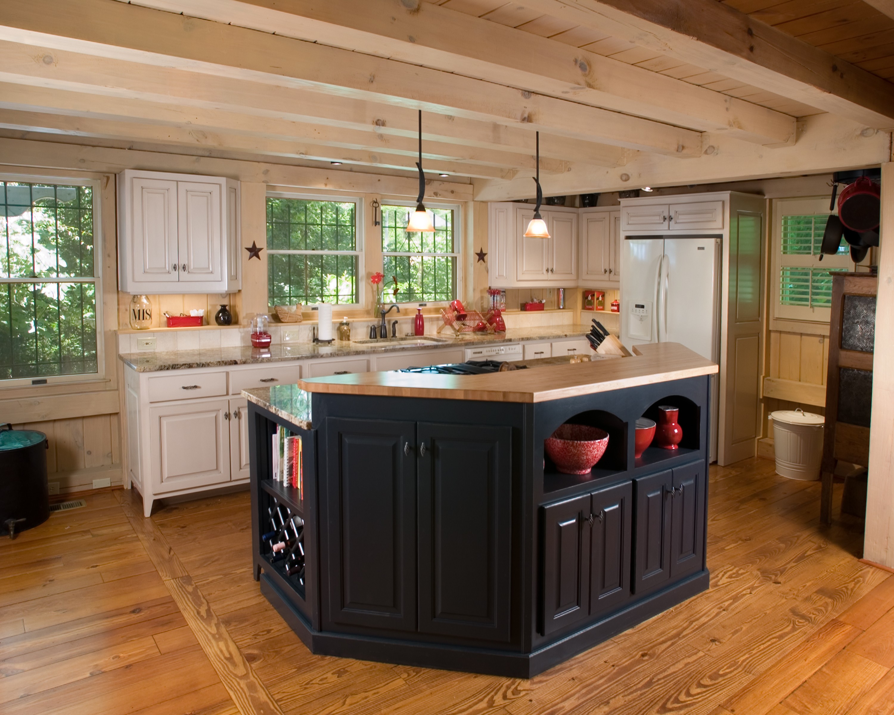 post and beam kitchen design